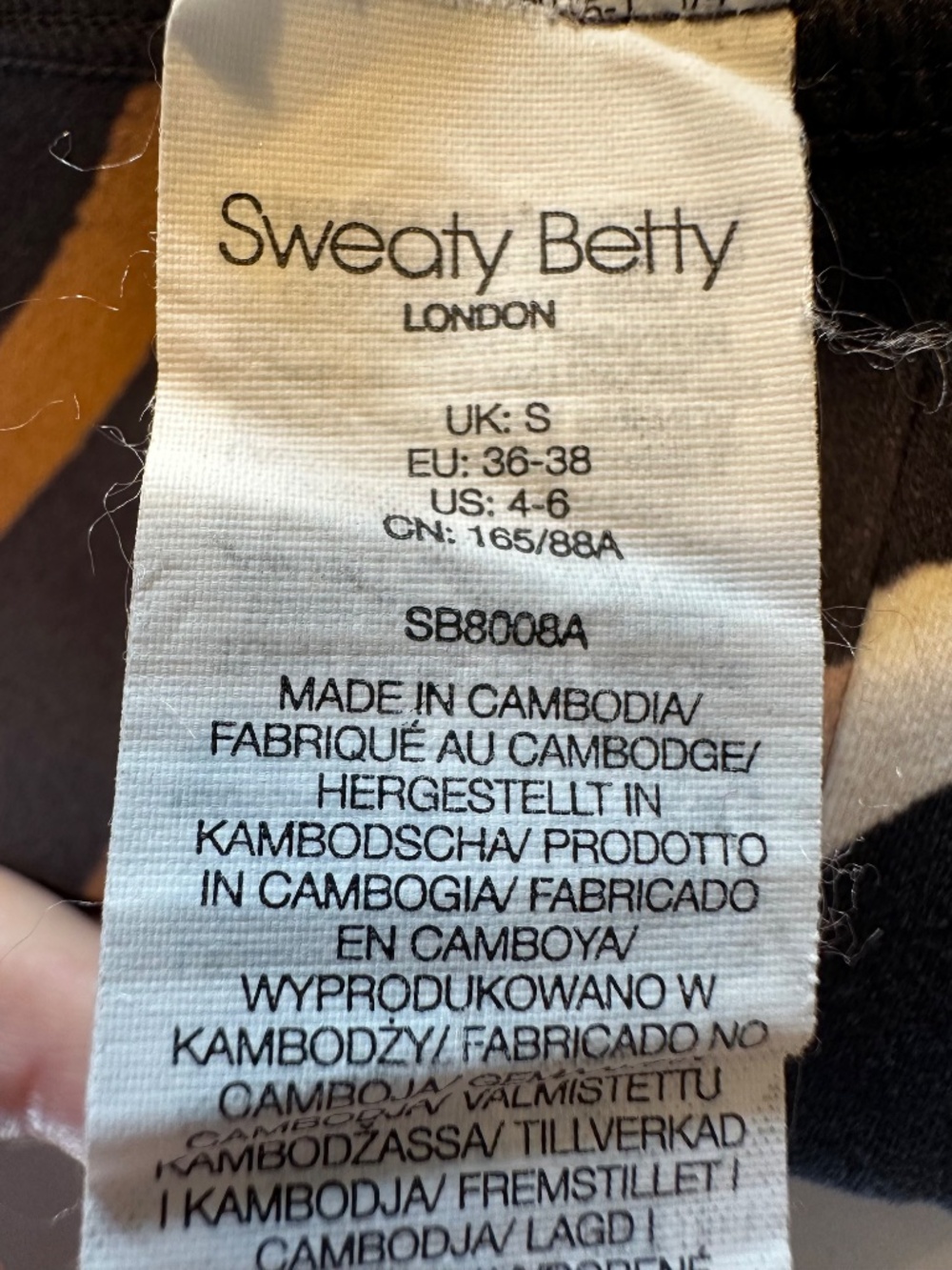 Sweaty Betty Love 2 Move Printed Racerback Sports Bra Small - Picture 5 of 5
